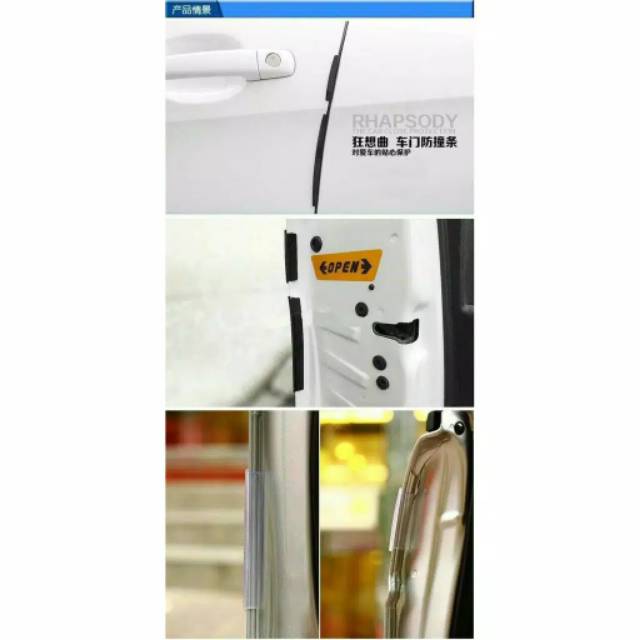 Slim Door Guard Protector Pelindung Pintu Mobil Universal 8 pcs P-2