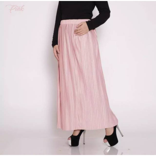 PELANGI RAINBOW MERAH KUNING HIJAU ROK BAWAHAN MURAH WQT/ ROK PLISKET IMPORT MURAH / ROK PLISKET