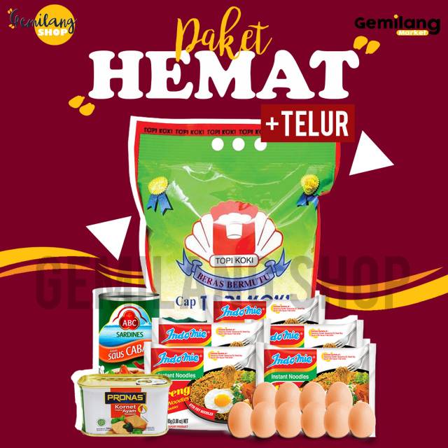 

PAKET SEMBAKO HEMAT+TELUR