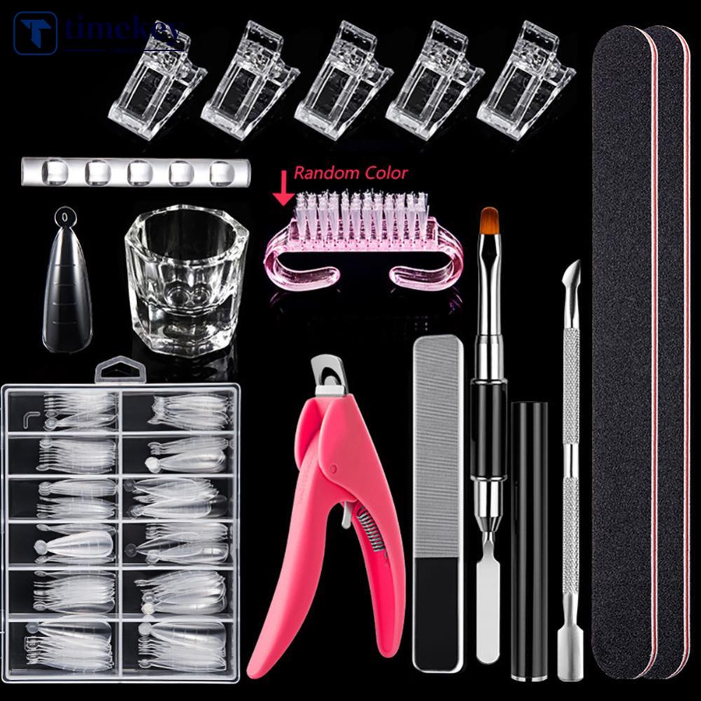 Timekey Set Alat Kikir Kuku Extension Dengan Skala Ukur Untuk Nail Art A1K6