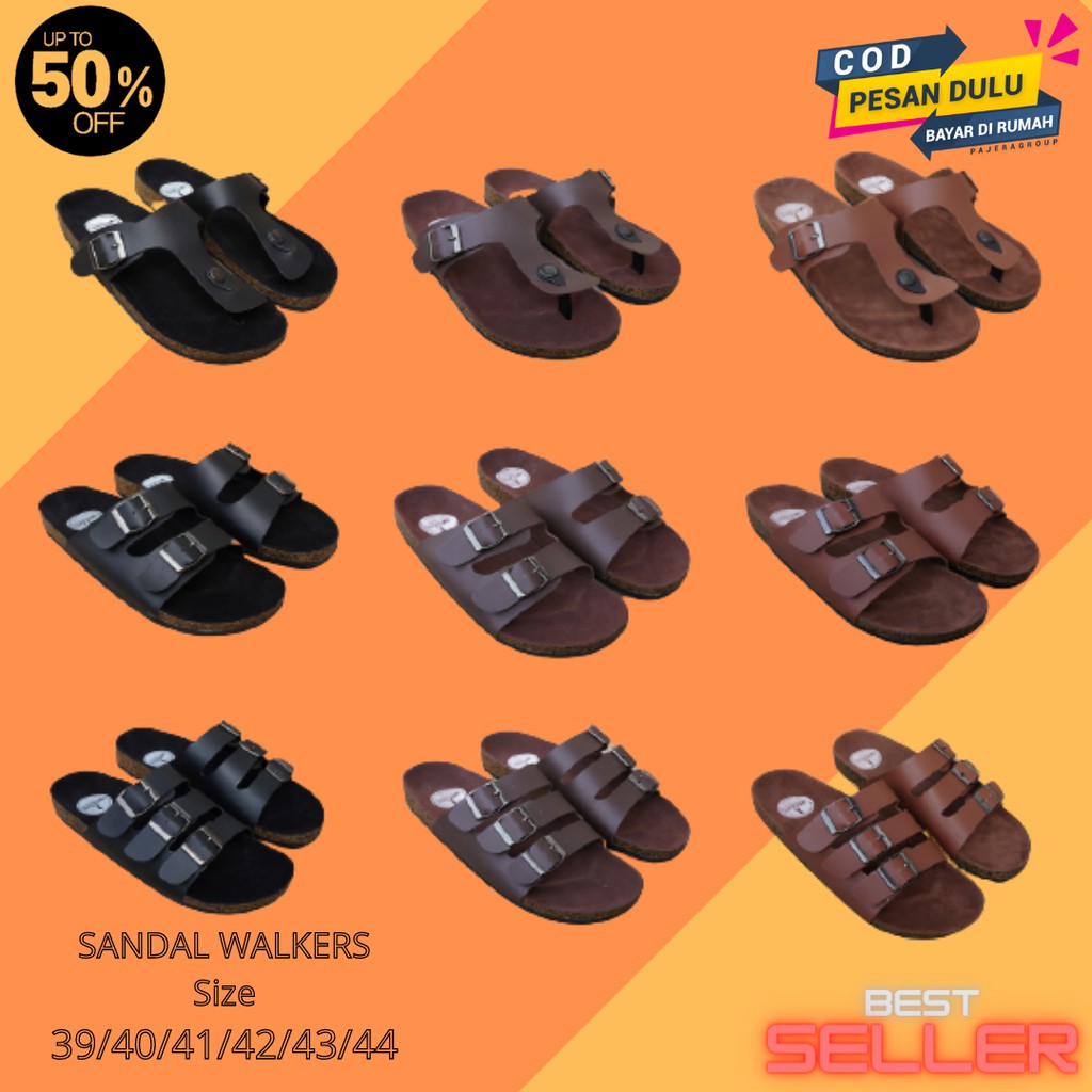 Sendal Pria Selop Briken Sandal Slip On Sandal Slide Selop Terbaru