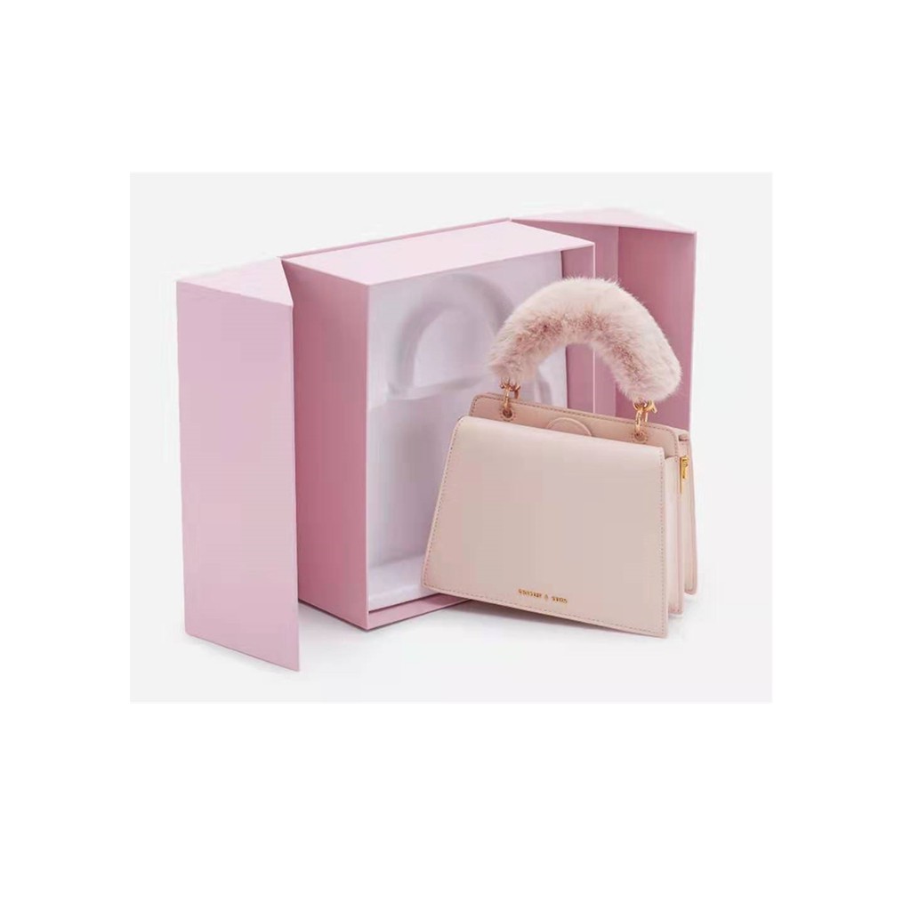 charles and keith wallet pink