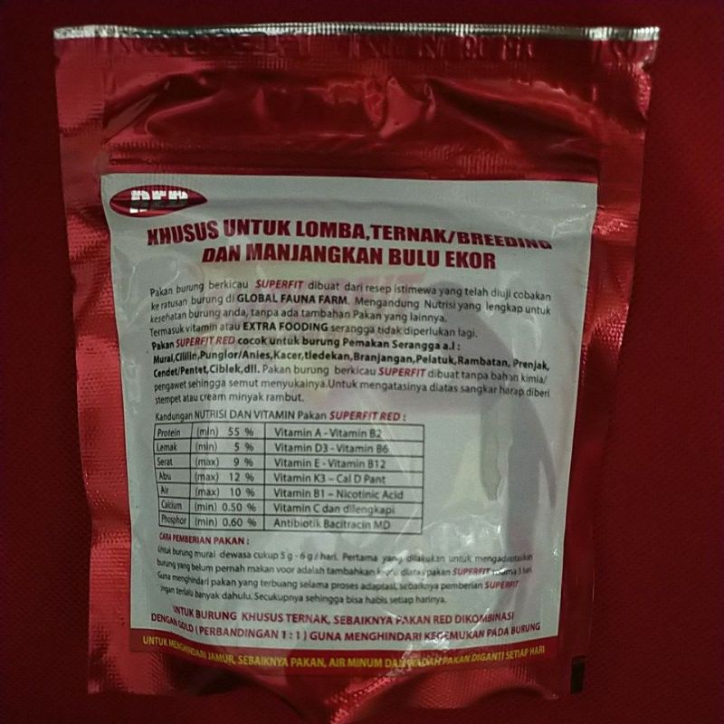 SUPERFIT RED 100G