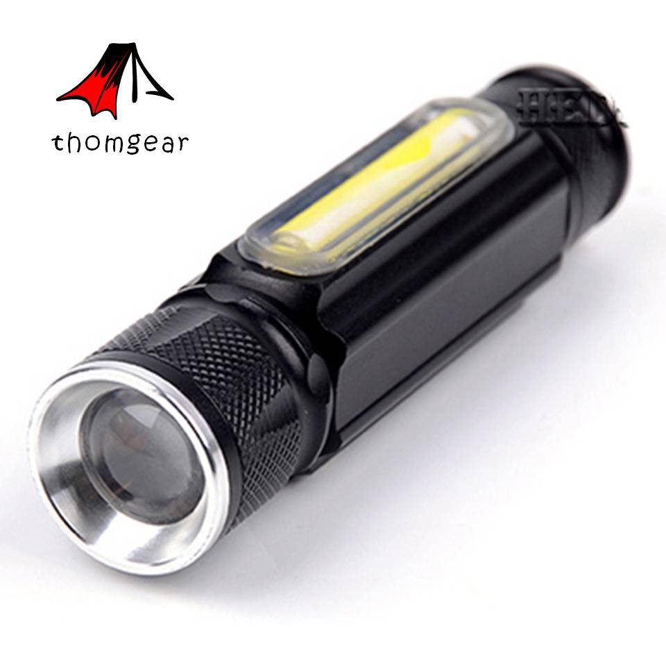 Thomgear Senter Led Senter Super Terang Saku Mini Lampu Tenda Cob Magnetic Led Cree Xml T6 Jm