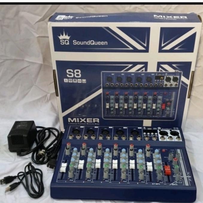 *****] Mixer Soundqueen SQ S8 Original Sound Queen S 8 Channel