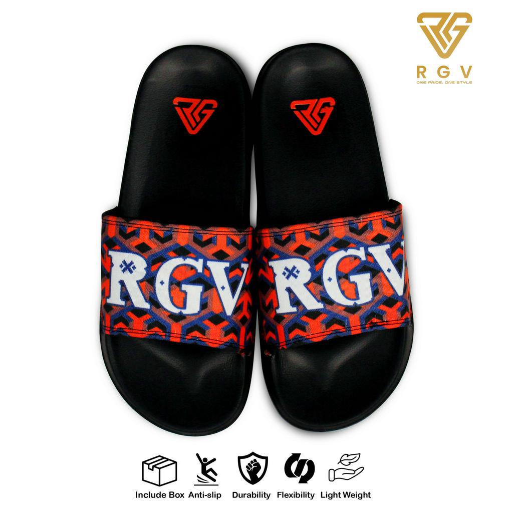 RGV - SANDAL PRIA DAN WANITA SLIDE SLIP ON SENDAL ANTI LICIN RINGAN SELOP TRIBEE ORANGE