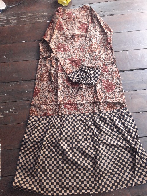 Gamis Batik Manggar,sekar,cantik, Kubis,kupu,padi,daun/cod