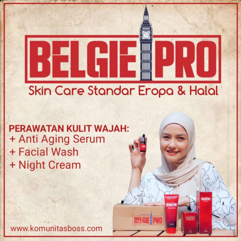 Skincare Facial wash dan serum Wash Anti Aging BELGIO PRO Perawatan Wajah 100% original