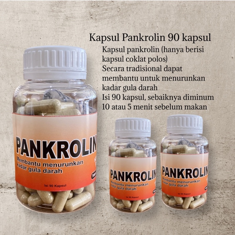 Kapsul Pankrolin isi 90 herbal ampuh menurunkan kadar gula darah