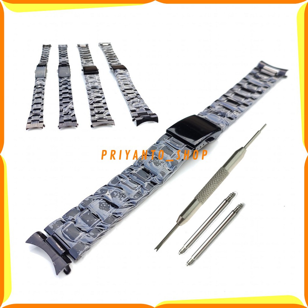 BEST SELER STRAP TALI JAM TANGAN RANTAI STAINLESS STEEL 14 16 18 20 22MM FREE PEN MODEL KUPING