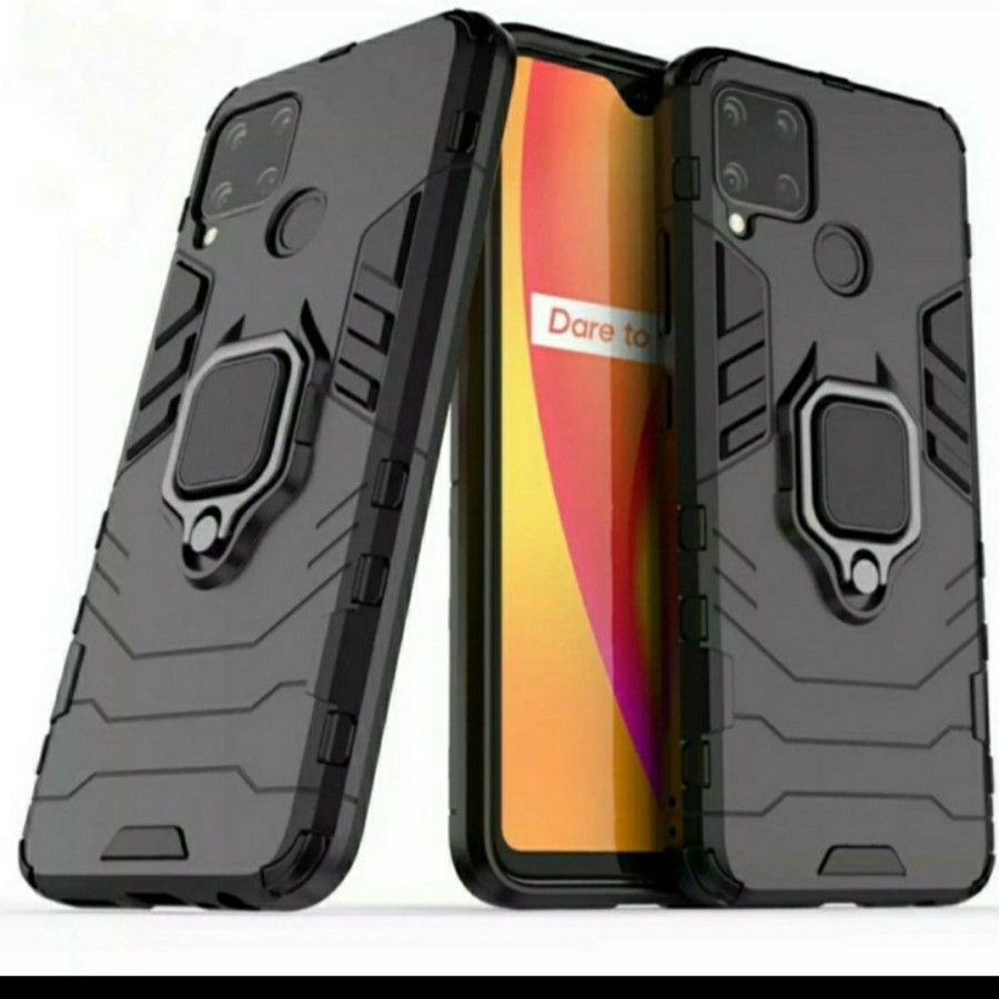Case Realme Narzo 30A Iron Armor + Ring Case Iron Armor Hardcase
