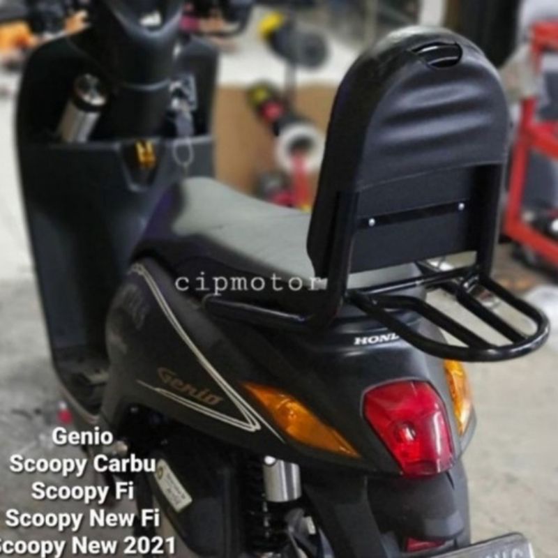 sandaran jok motor Scoopy genio