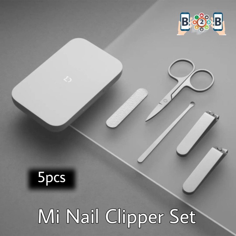 Mijia Nail Clipper Set 5in1 Gunting Kuku Korek Kuping 5pcs