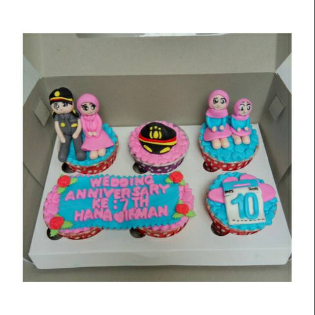 

Cupcakes Custom 2 Cup 2D, 4 Cup 3D - isi 6 pcs - TANGERANG