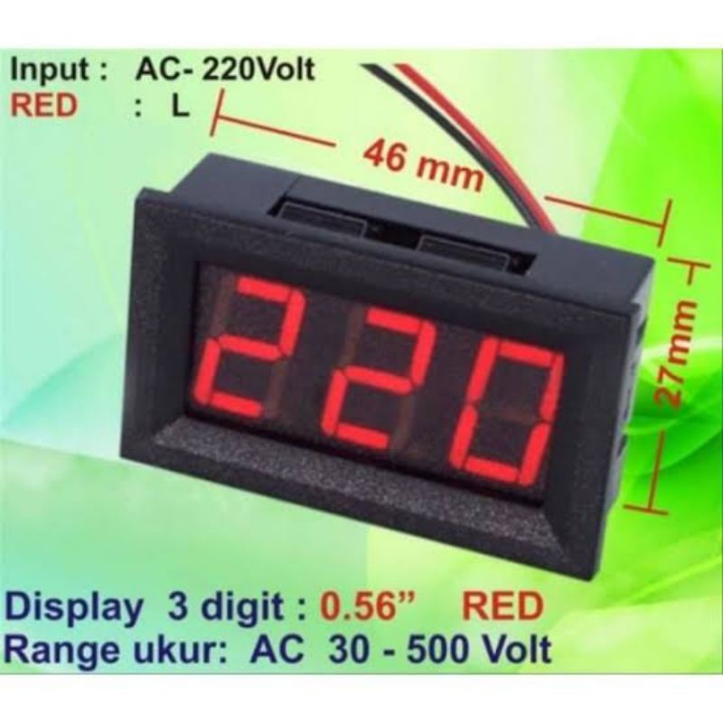 [GROSIR] VOLTMETER MINI MOTOR