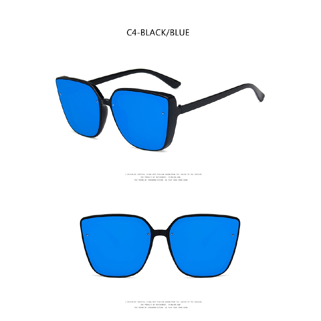 Fashionable Korean thick-edge ins trendy street sunglasses