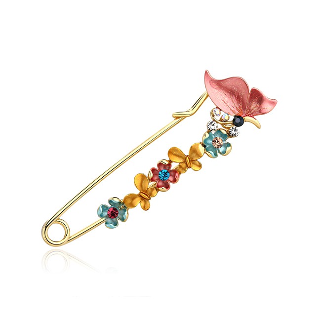 LRC Bross Fashion Flower Shape Decorated Brooch F24293