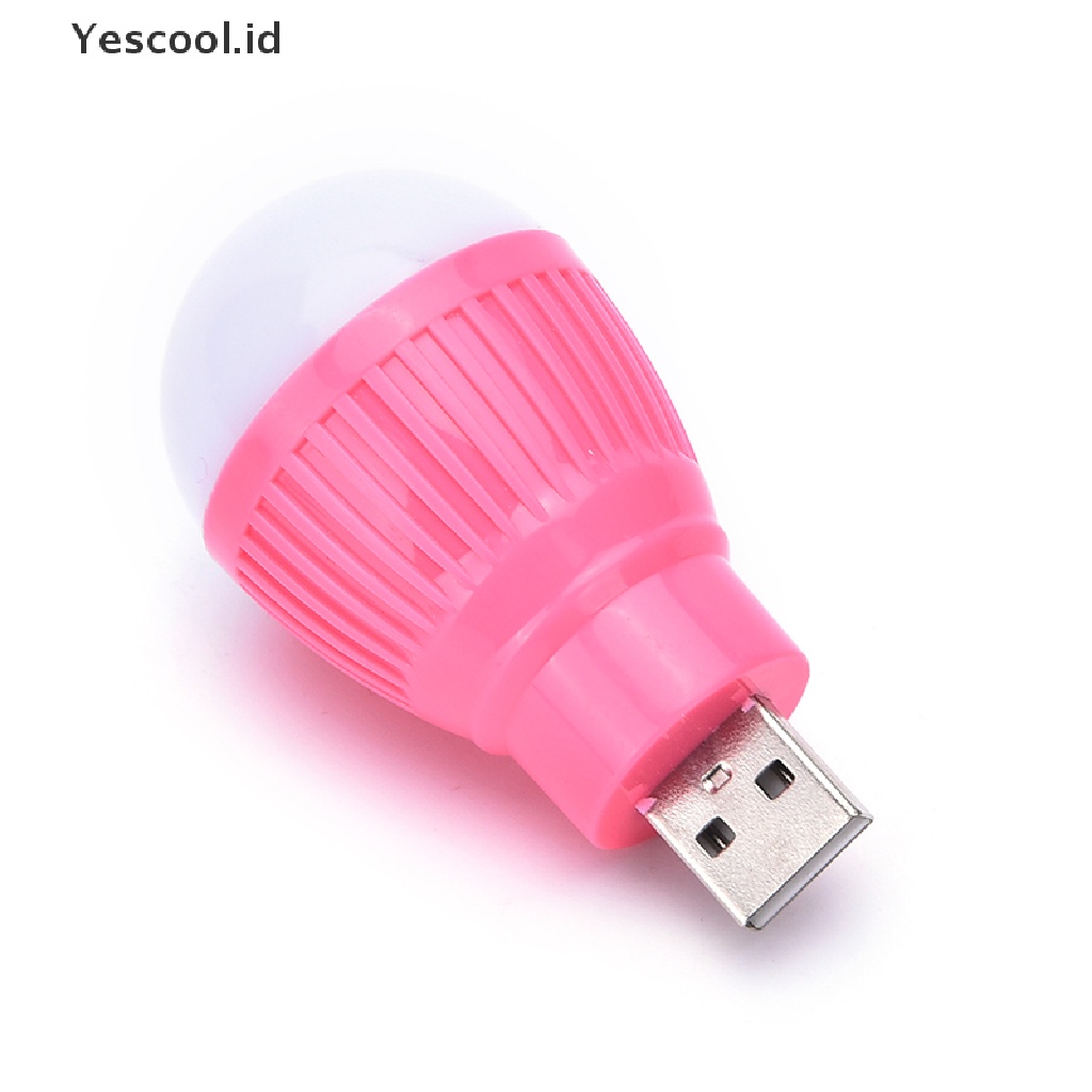 (Yescool) Lampu Bohlam LED Mini Portable Warna Putih Untuk Membaca