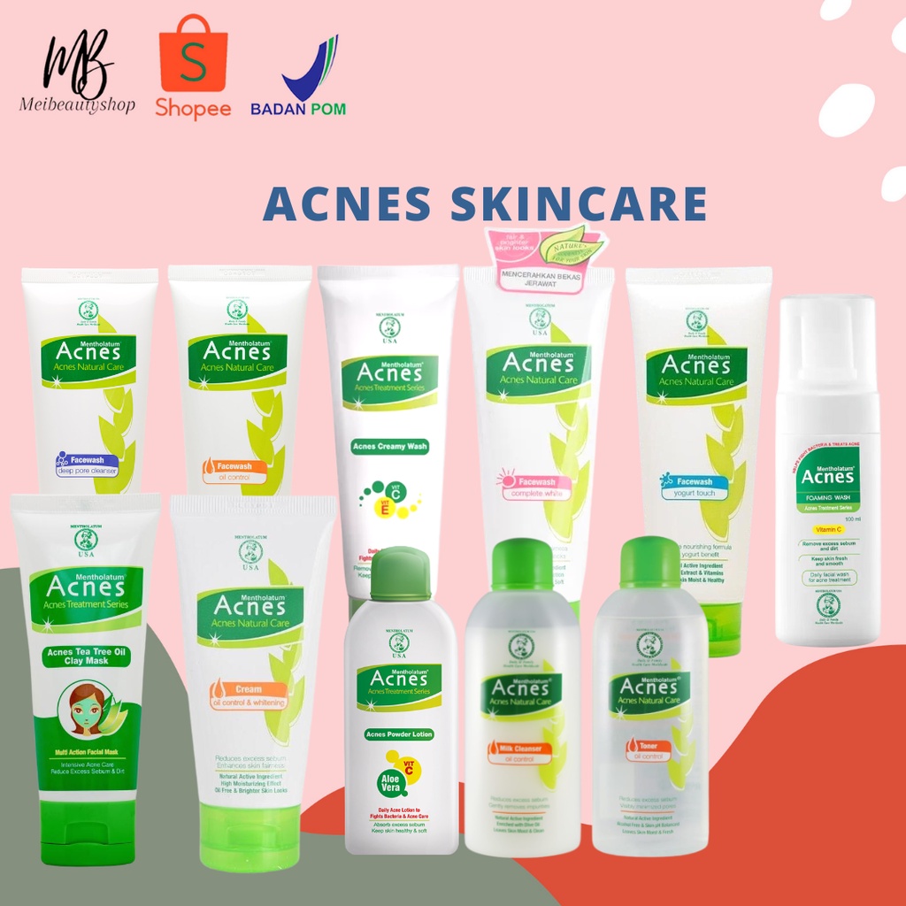 Jual Acnes Treatment Series Natural Series Acnes Powder Lotion Acnes Creamy Wash Shopee