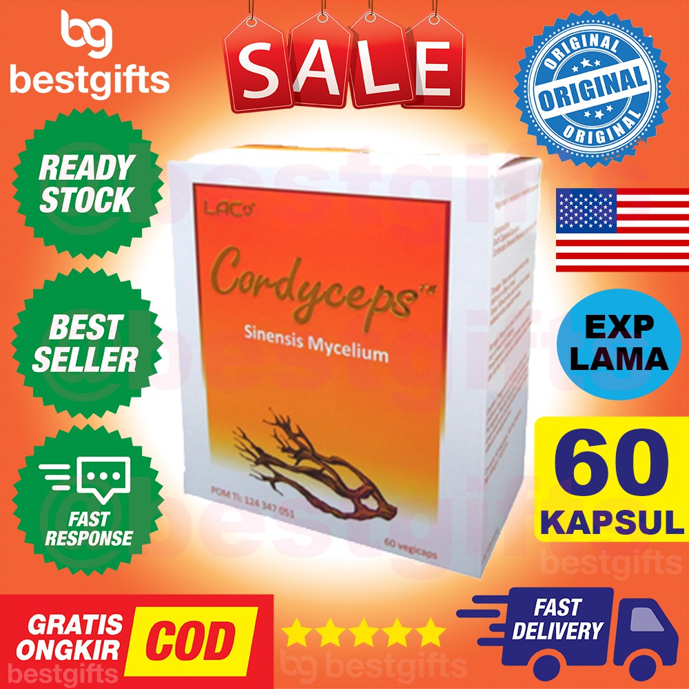 GNC LAC CORDYCEPS SINENSIS MYCELLIUM TAMBAH ENERGI KEKEBALAN TUBUH MENGHILANGKAN KELELAHAN 60 KAPSUL