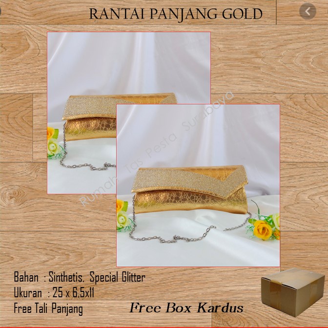 Tas Cantik,Tas Elegant,Tas Lucu,TAS RANTAI PANJANG GOLD