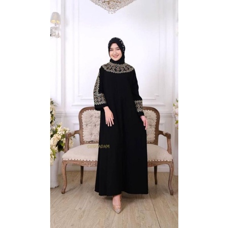 GAMIS ABAYA HITAM JUMBO//GAMIS BORDIR JUMBO//ABAYA TURKEY KHUSUS JUMBO