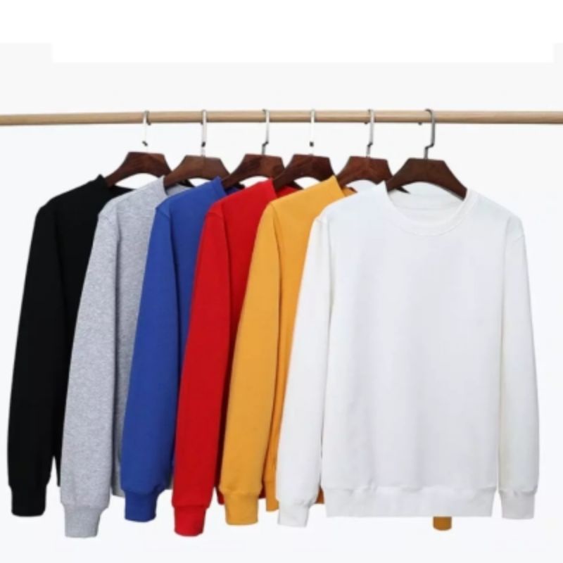 COD sweater polos crewneck murah, berkualitas,3, ukuran,harga, sama,