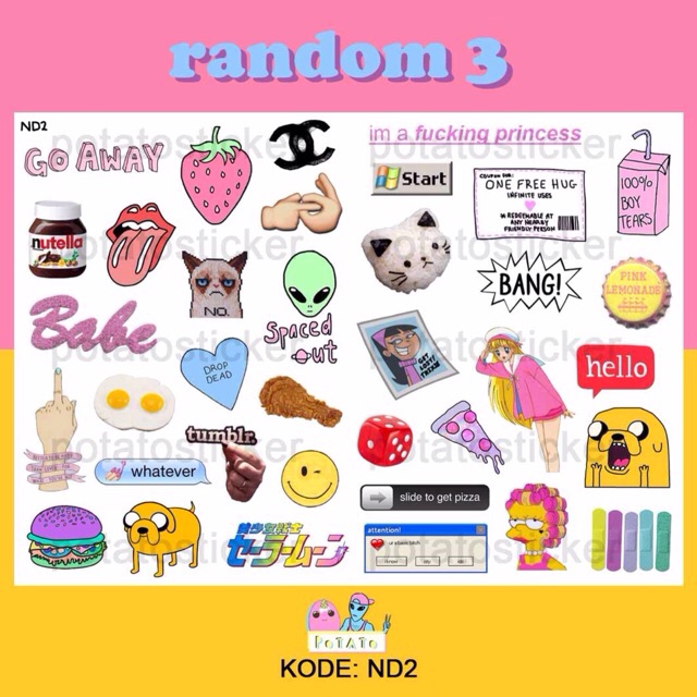 

random 3 - sticker tumblr