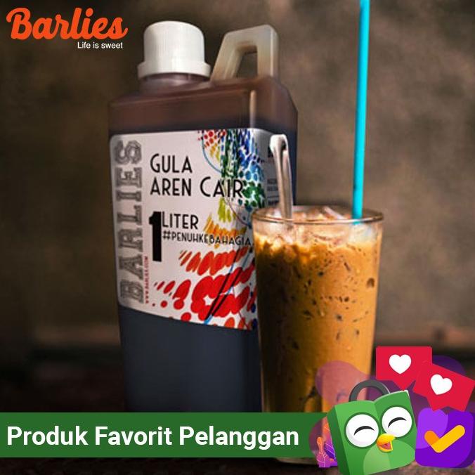 

Gula aren cair premium 1 liter merk BARLIES