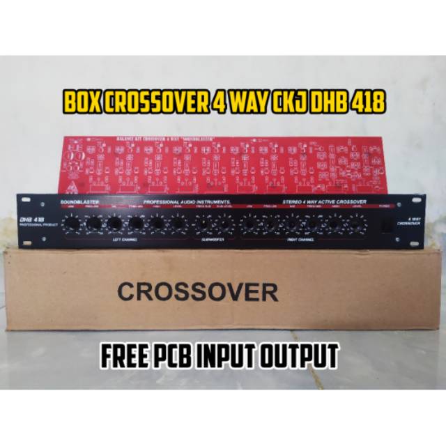 BOX CROSSOVER 4 WAY CKJ PRODUK (FREE PCB INPUT/OUTPUT)