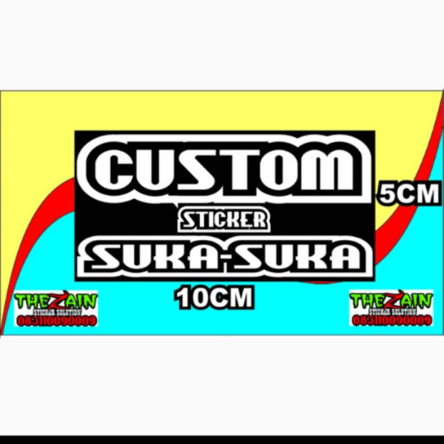 

Custom/pesen stiker/cutting sticker sesukamu