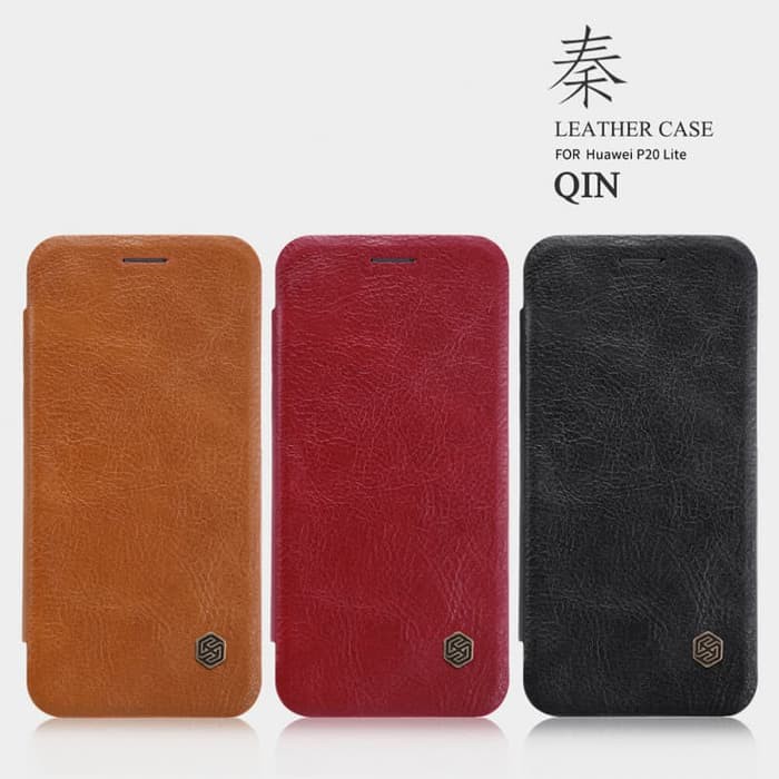 Flip Cover HUAWEI P20 Lite Nova 3E Nillkin Qin Leather Flip Case Original