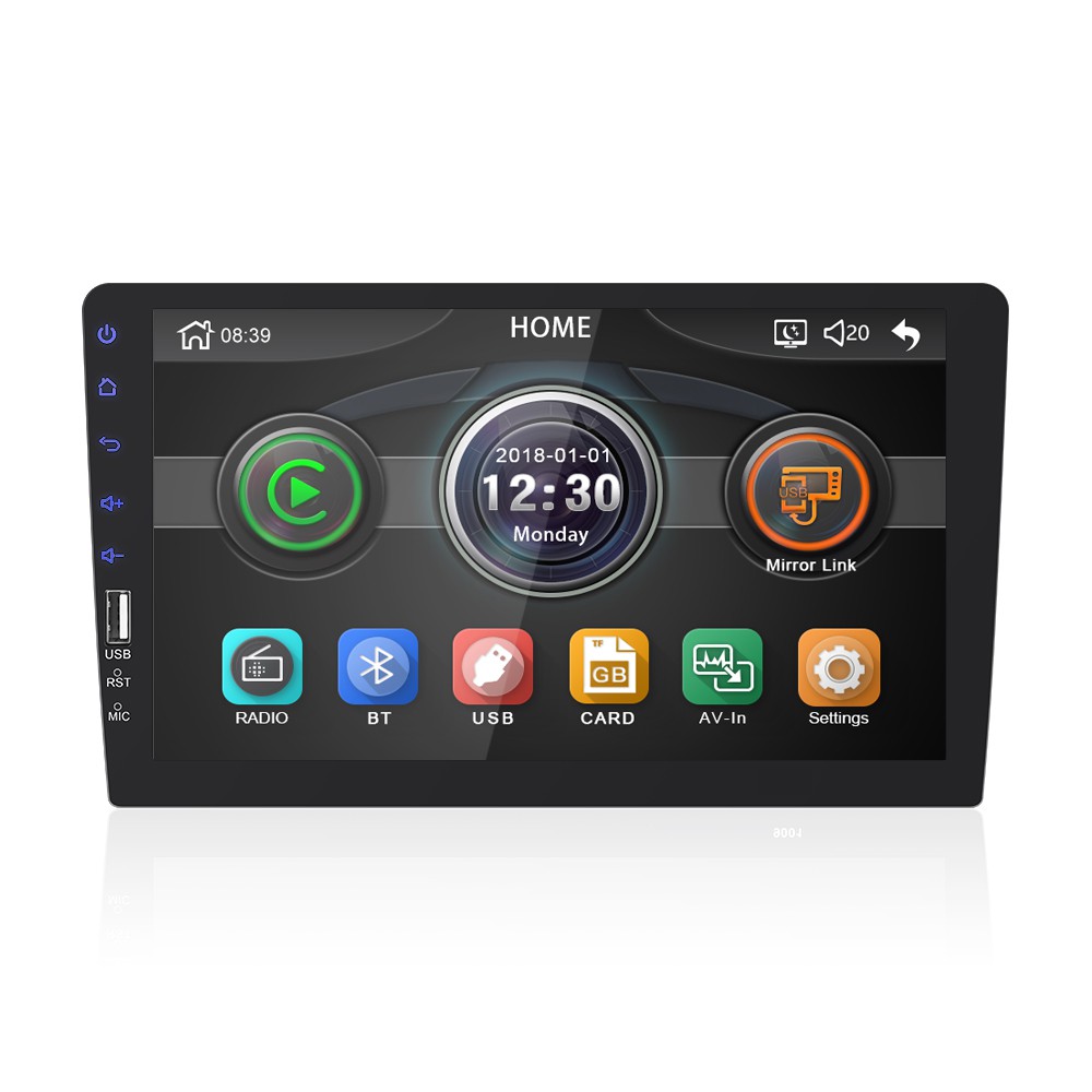 Double din 9 inch fit slot single din dan double din float oversize HD touchscreen SWC mirrorlink