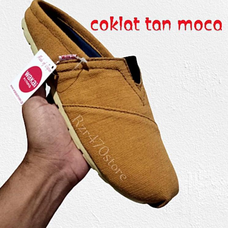 Best Seller.. sepatu slip on Wakai slop