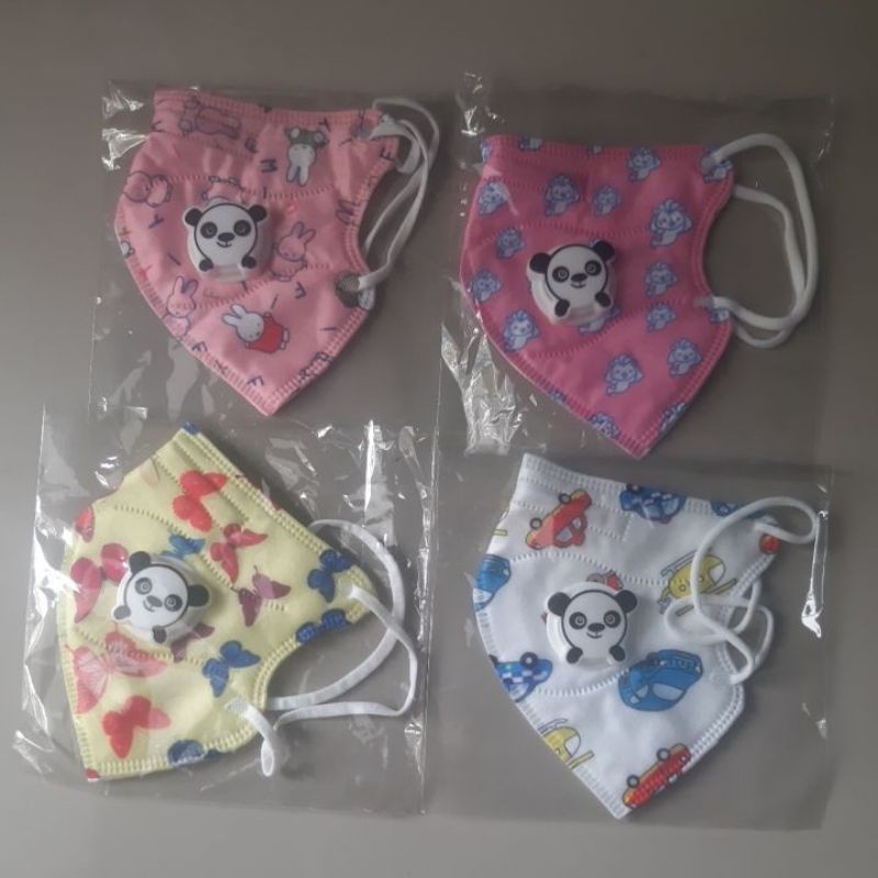 Masker Anak KN95 / Masker Anak KN95 Filter Ventilator Respirator 5 Ply / Masker Protective Kn95 Anak