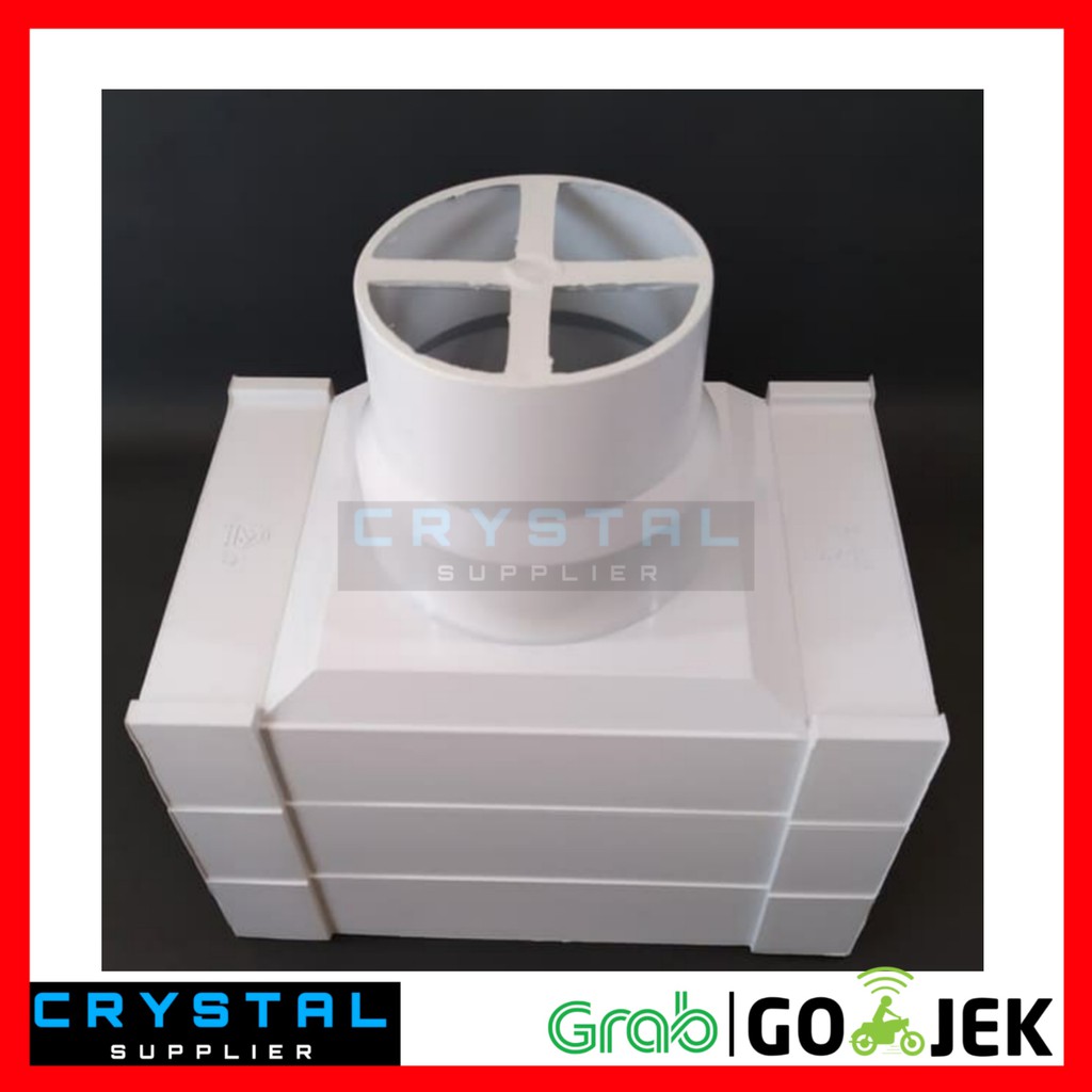 Corong Talang PVC ASVIRA 4" inch / Corong Talang Air Kotak Putih