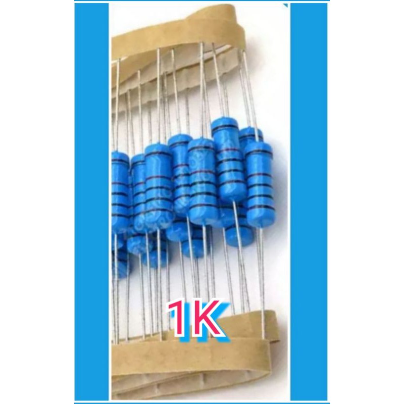 ANEKA NILAI , RESISTOR , 2 WAT METAL FILM 1% (1pcs)