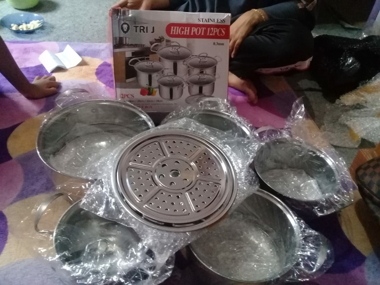 (3kg) Panci Set High Pot Panci Set Stainless