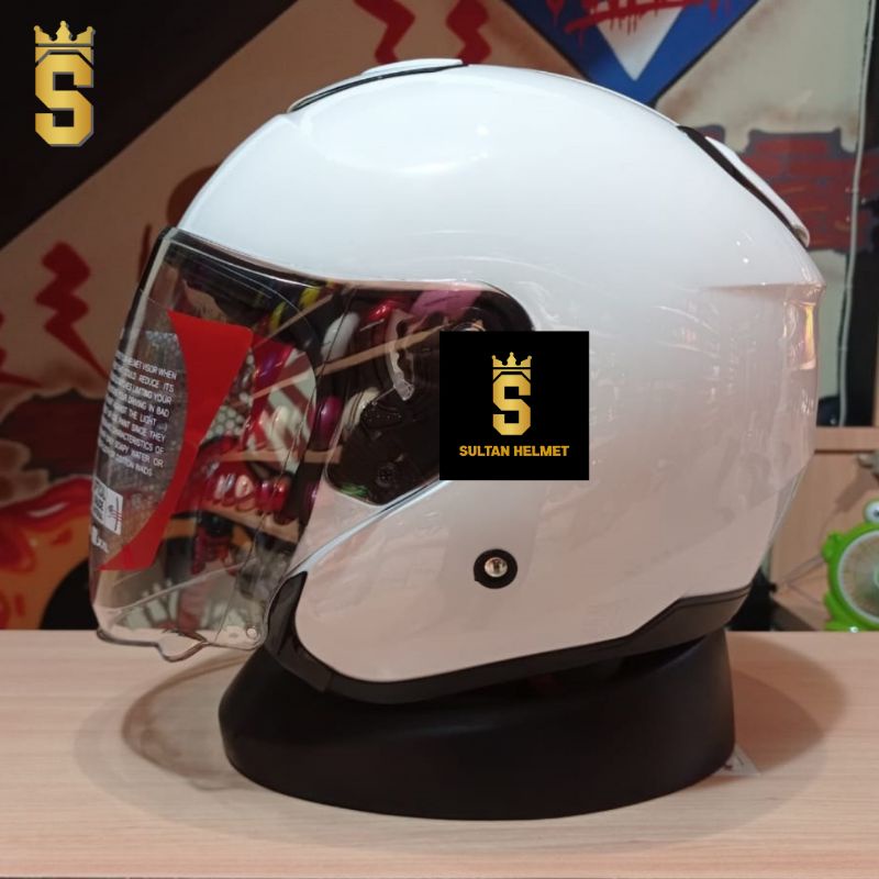 Helm KYT Kyoto Half face putih