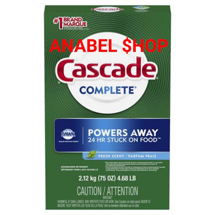 Cascade Dishwashing Powder Dishwasher Detergent Fresh Scent 2.12 kg