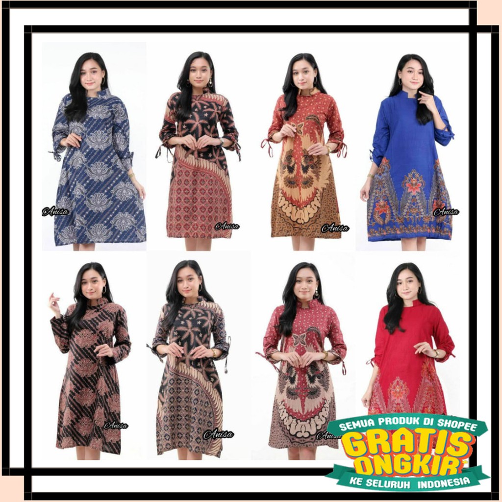SOLO KERIS FULL BROKAT RUFFLE BENANG RAJA TENUN / BATIK KALONGAN | TUNIK BATIK PEKALONGAN SIZE M
