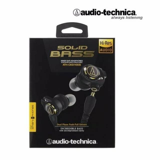 Audio Technica Earphone ATH CK1100is Solid Bass CSP21