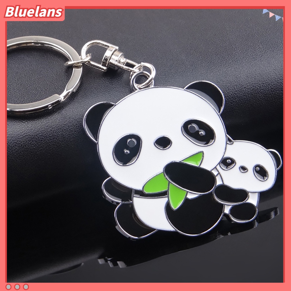 Gantungan Kunci Bentuk Panda Bahan Metal Untuk Tas