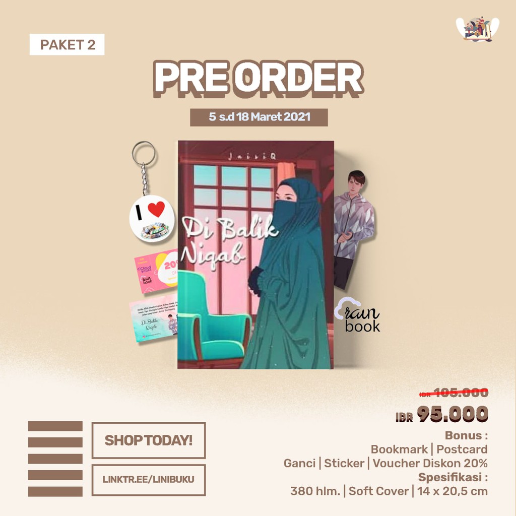 Novel  Di Balik Niqab karya Jaisi Q-3