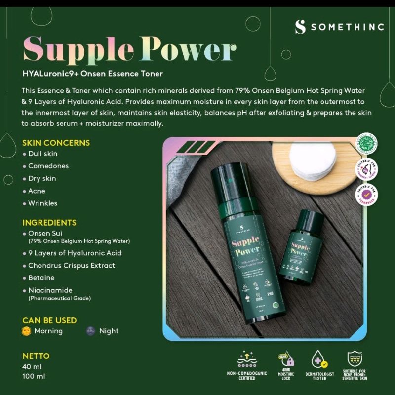 SOMETHINC Trial Toner Kit Bundle (SUPPLE POWER + GLOW MAKER)