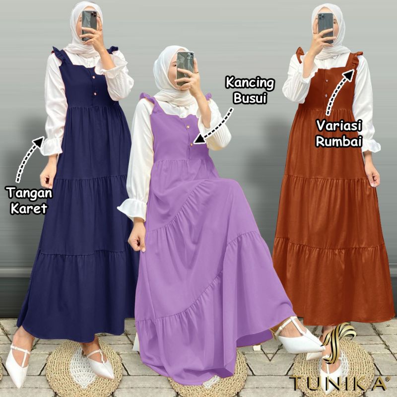 Baju Gamis Tunika Wanita - Dress Muslim - Gamis Dewasa