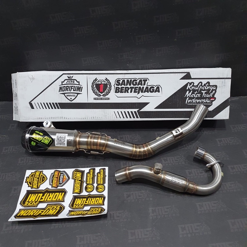 Knalpot Norifumi GTX Pro Carbon Kompetisi SS Honda CRF 150 Original