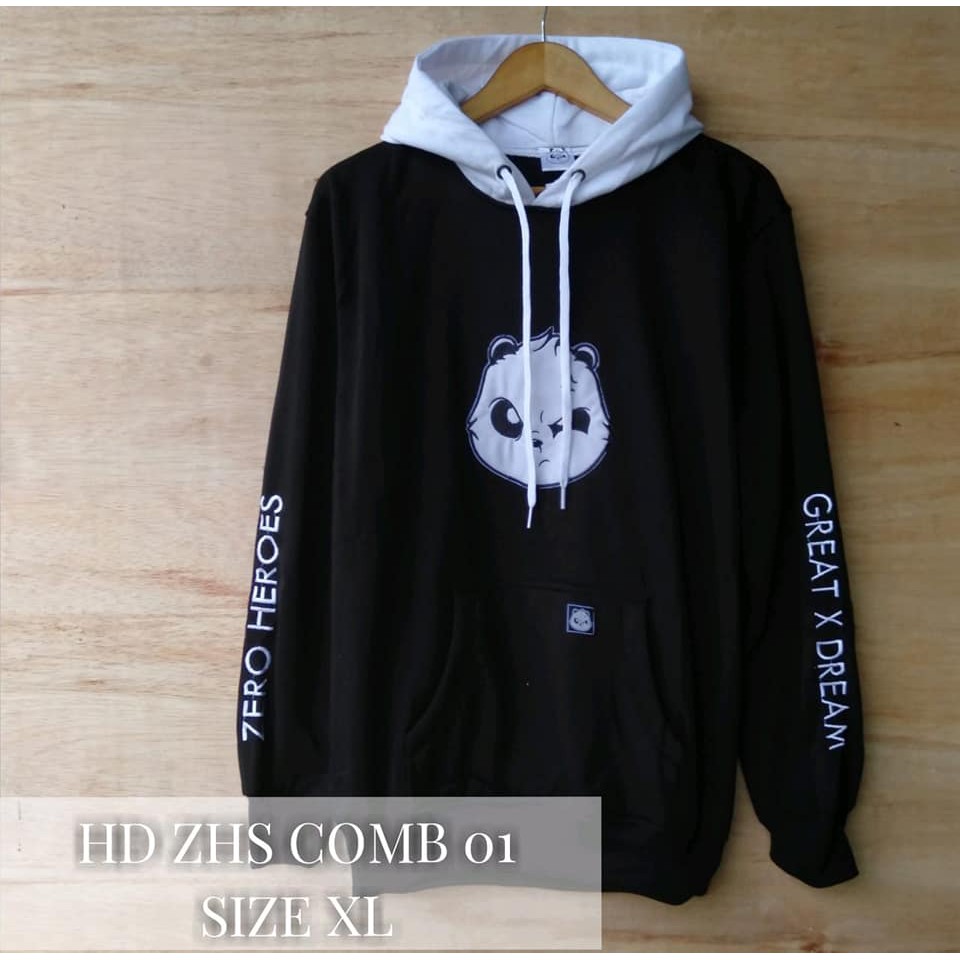 Hoodie Panda Zero heroes Kick Out Fuck Zero heroes fleece tebal premium