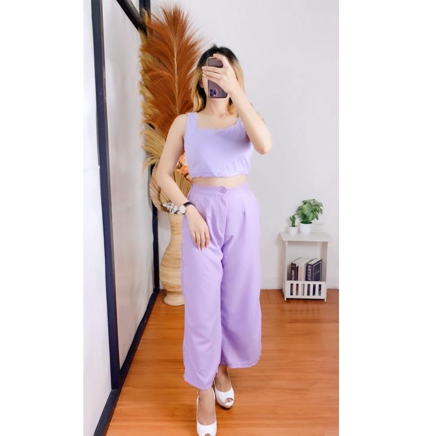 CK.15Jl22g– Yuka Slim Cullote / Kulot Tali / Linen Kulot Highwaist / CELANA KULOT HAWAI / CELANA DRI