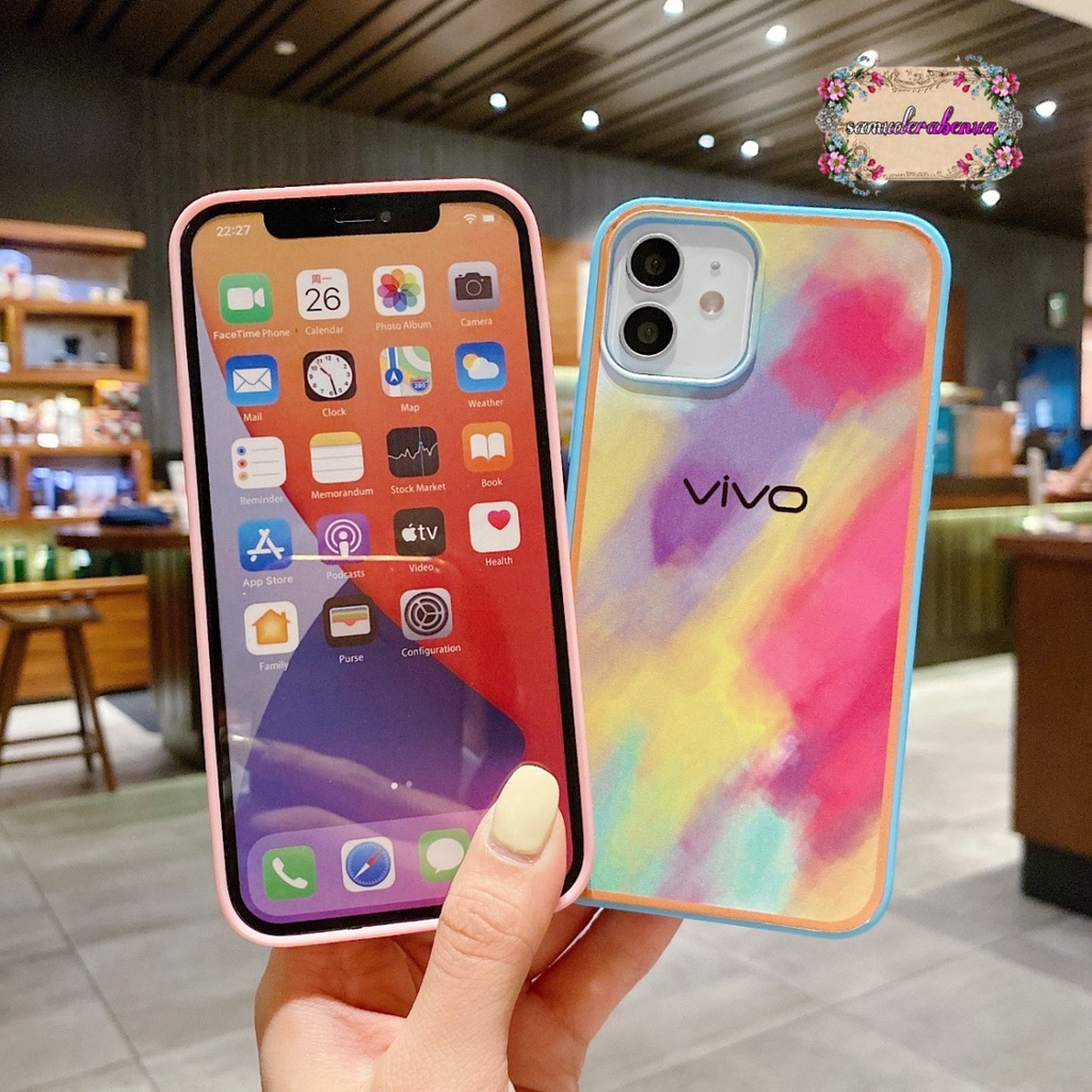 SS044 SOFTCASE RAINBOW VIVO Y12 Y15 Y17 Y20 Y20S Y12S Y30 Y50 Y30I Y51 Y91 Y93 Y95 Y91C Y1S V5 Y67 Y66 SB2796